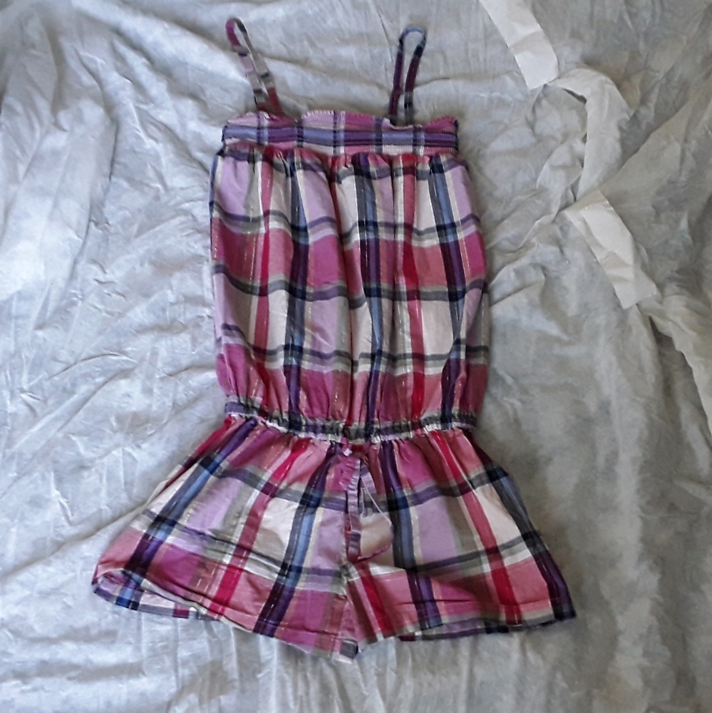 Express Plaid Romper
